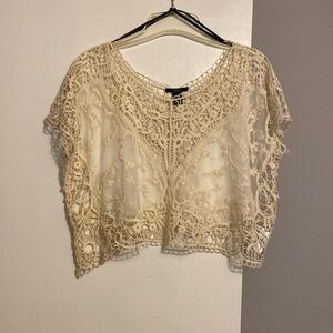 Forever 21 Women’s Crochet Crop Top